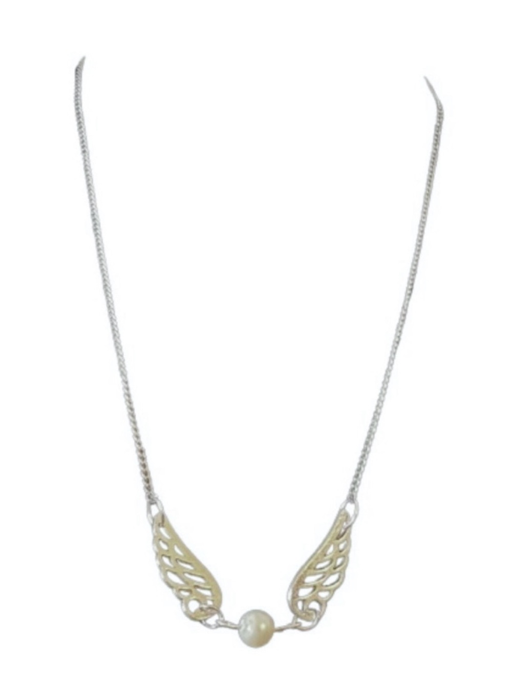 Angel Pearl (All silver toned)